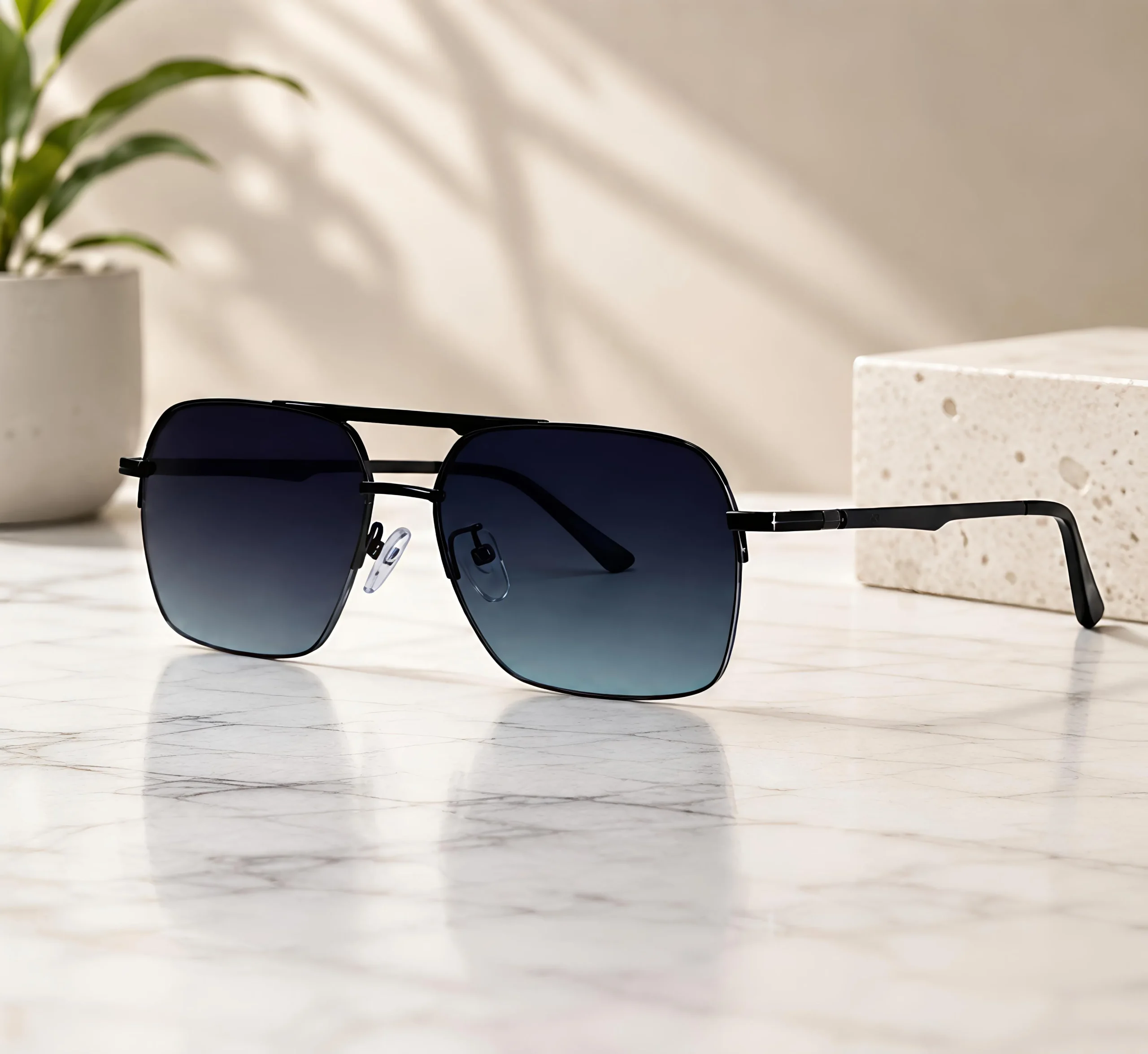 IMG_20260816_181618_converted Men’s Half Rim Sunglasses - Image 1