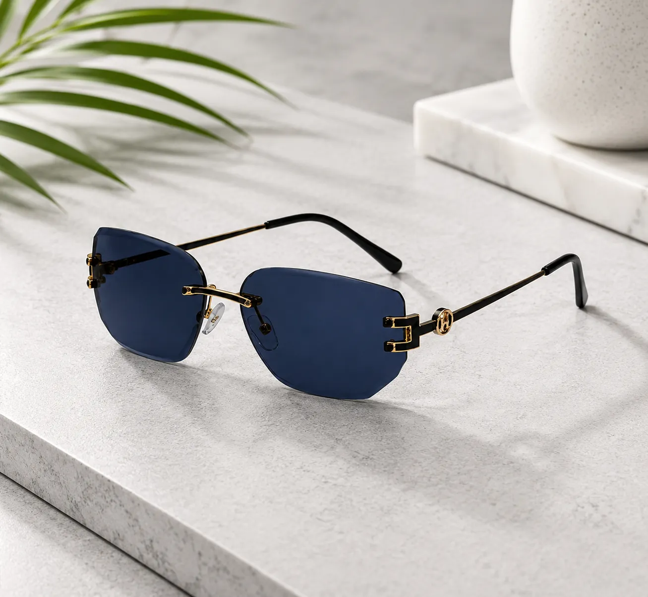 file_00000000697882118ab768ae20acac81_converted Men’s Rimless Sunglasses - Image 1