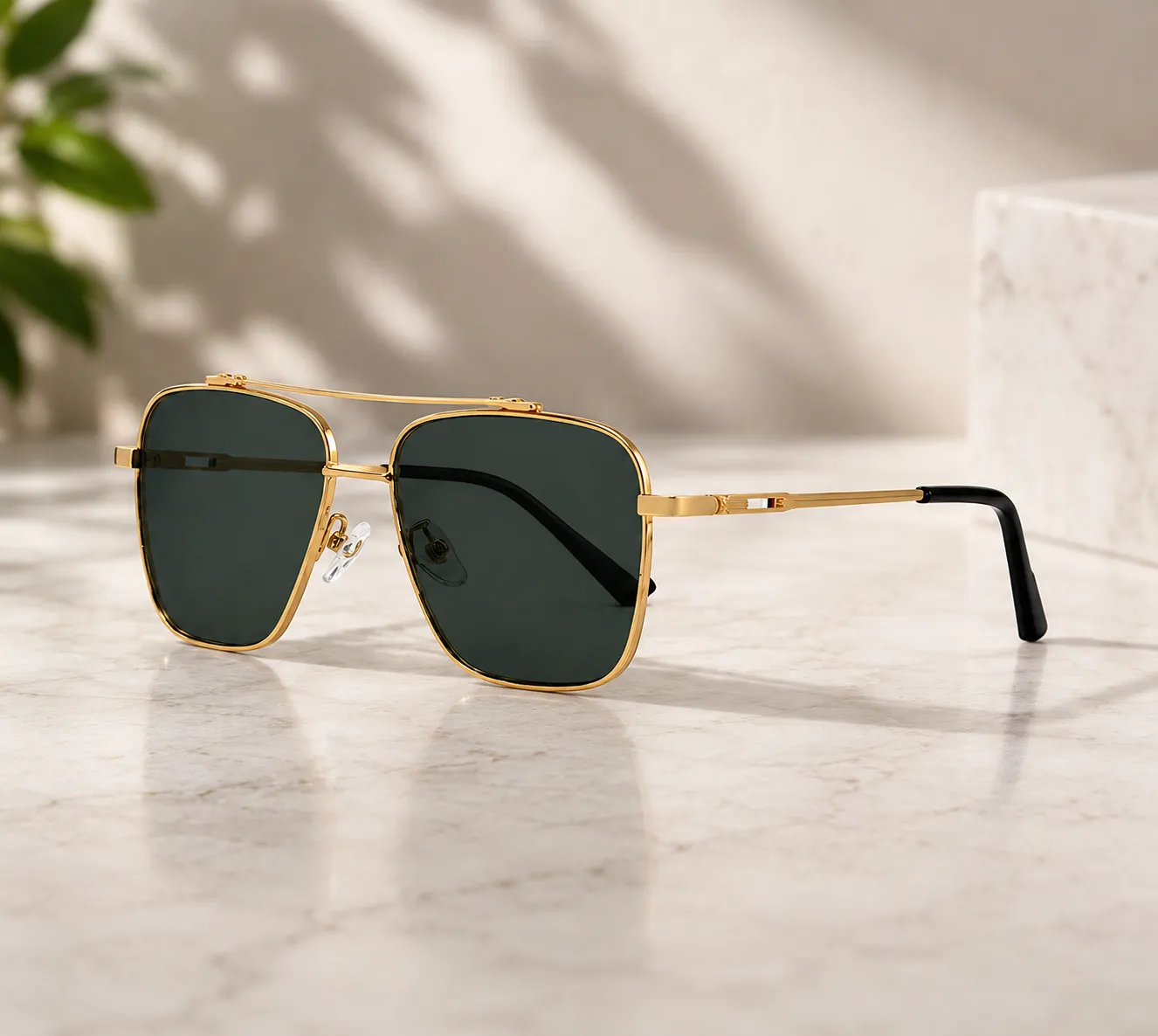 file_000000006af08211a6cbf965365c0b42_converted Men’s Square Aviator Sunglasses - Image 1