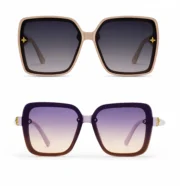Women’s Oversized Square Sunglasses Combo - Image 2