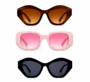 Women’s Chunky Geometric Sunglasses Combo - Image 2