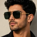 Men’s Square Aviator Sunglasses