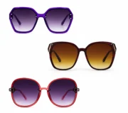 Women’s Trendy Geometric Sunglasses Combo - Image 2