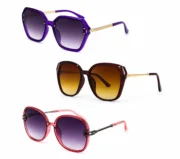 Women’s Trendy Geometric Sunglasses Combo - Image 3