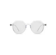 Women’s Clear Hexagonal Eyeglasses - Image 2
