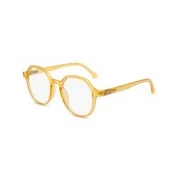 Women’s Yellow Hexagonal Eyeglasses - Image 3