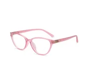 Women’s Small Cat-Eye Pink Eyeglasses - Image 3