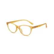 Women’s Small Cat-Eye Yellow Eyeglasses - Image 3