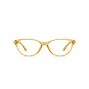 Women’s Small Cat-Eye Yellow Eyeglasses - Image 2