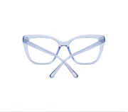 Women’s Square Cat-Eye Blue Eyeglasses - Image 4