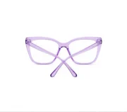 Women’s Square Cat-Eye Violet Eyeglasses - Image 4