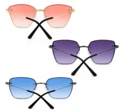 Unisex Gradient Fashion Sunglasses Combo - Image 4