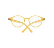 Women’s Round Clear Yellow Eyeglasses - Image 4