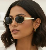 Retro Oval Unisex Sunglasses - Image 5
