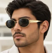 Retro Oval Unisex Sunglasses - Image 6