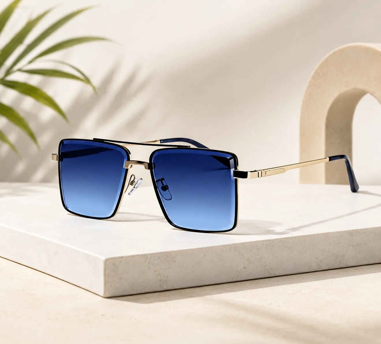 file_000000000e6c8230a7f3fb07afc62aa6_converted Men’s Retro Rectangular Sunglasses - Image 1