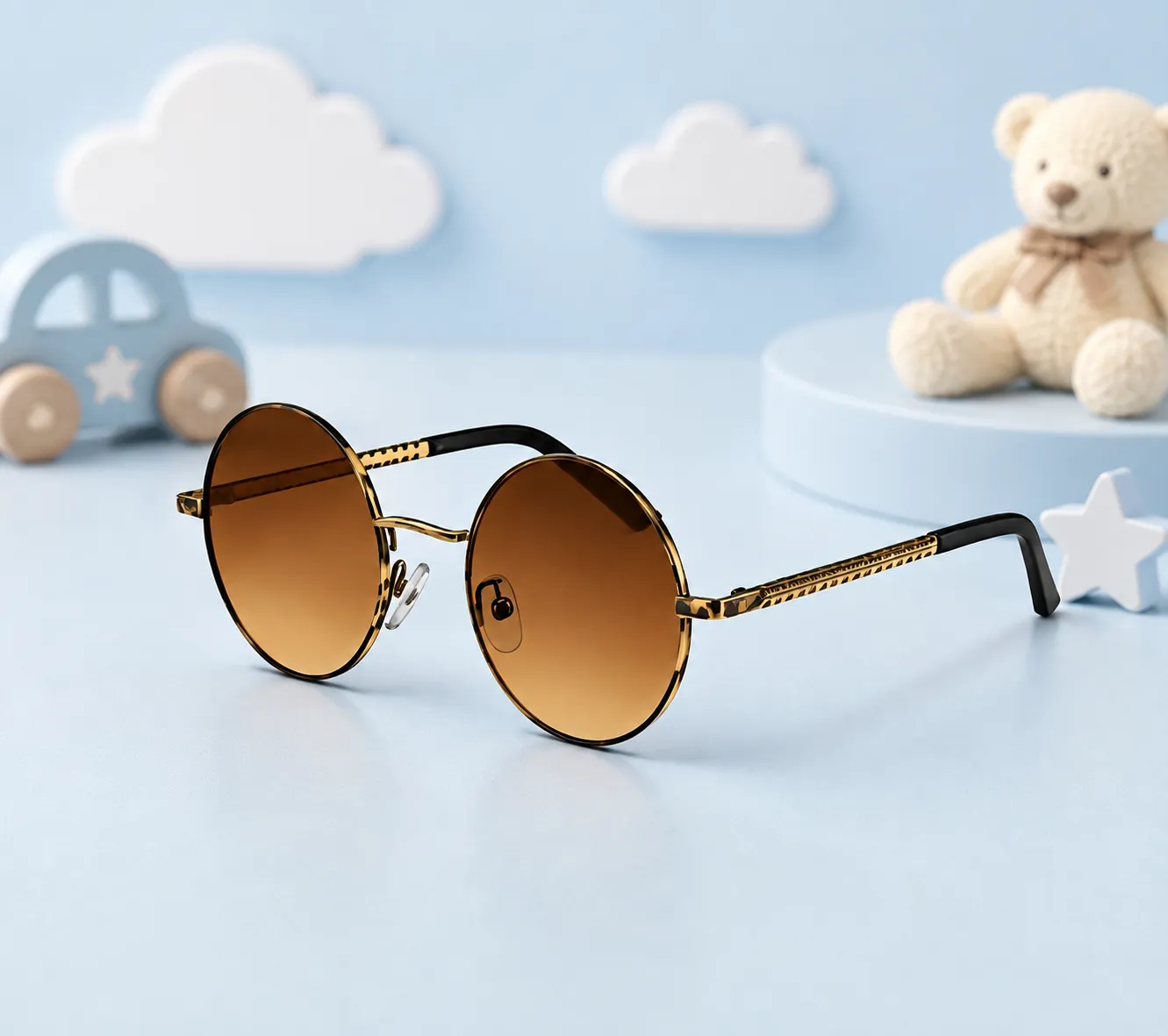file_000000001a108207b21f665d99be8e72_converted Kids Unisex Round Sunglasses - Image 1