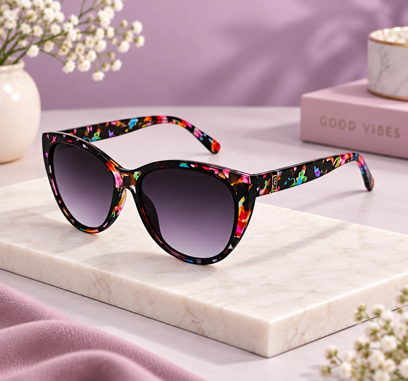 file_000000001a84820993019e707e0dfd49_converted Women’s Round Cat-Eye Sunglasses - Image 1