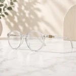 Women’s Round Clear Frame Eyeglasses