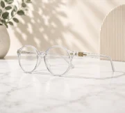 Women’s Round Clear Frame Eyeglasses