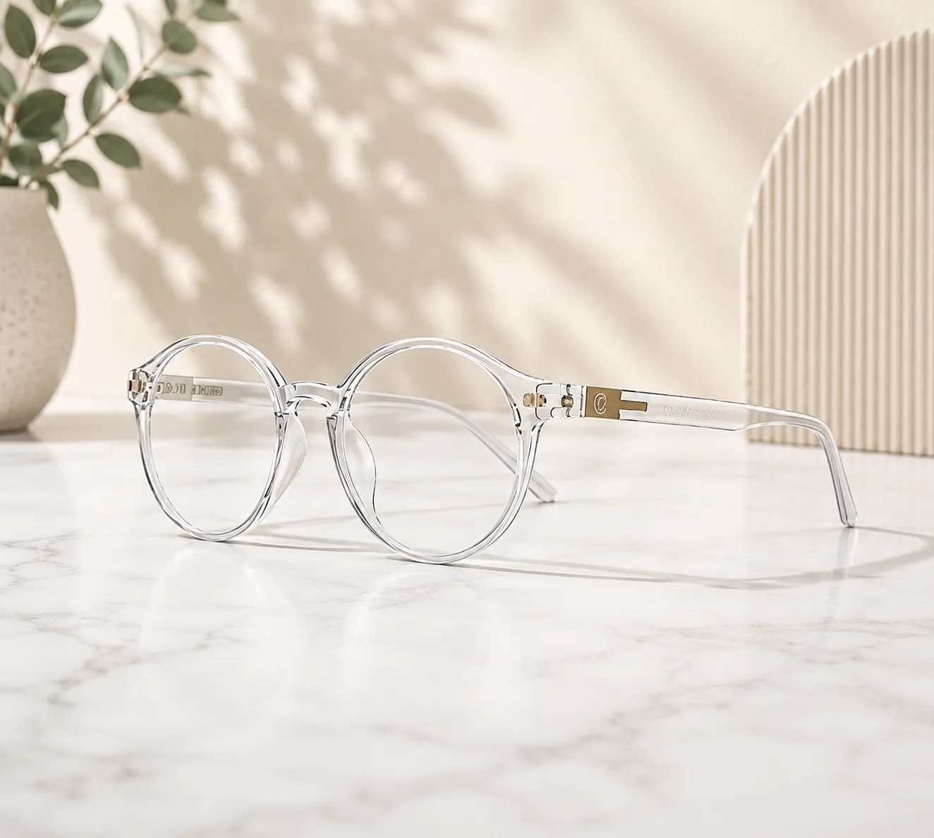 file_000000004cec82078de99047ae67bfe1_converted Women’s Round Clear Frame Eyeglasses - Image 1