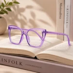 Women’s Square Cat-Eye Violet Eyeglasses
