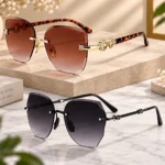 Women’s Elegant Rimless Sunglasses Combo