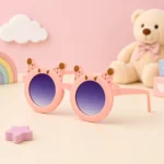 Kids Cat-Ear Round Sunglasses