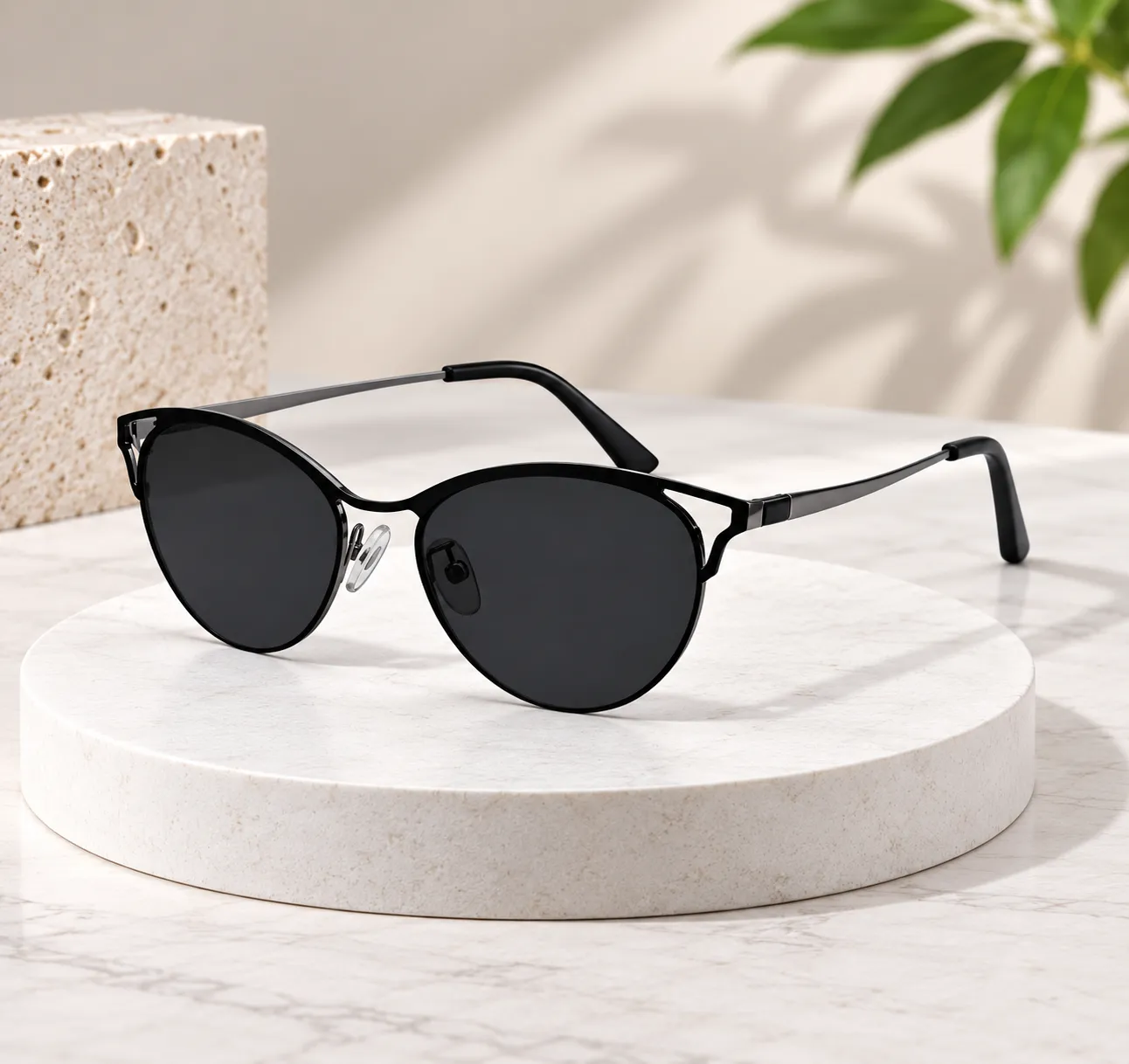 file_00000000bd988209a227fdd928b1f334_converted Women’s Metal Cat-Eye Sunglasses - Image 1