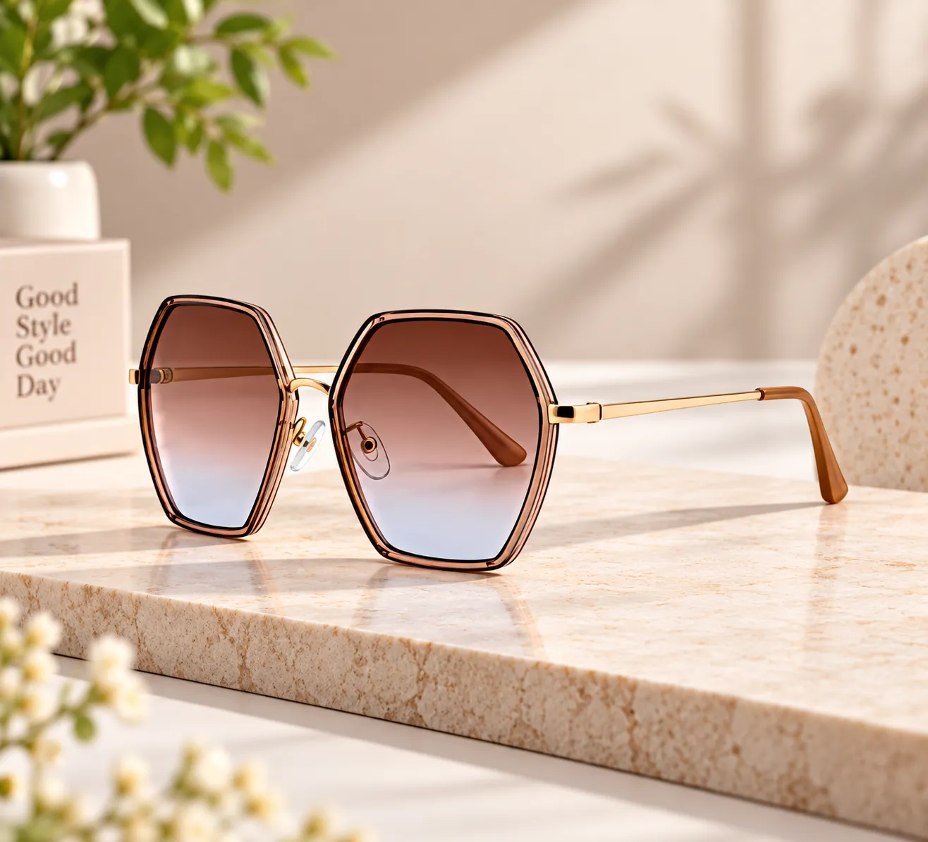 file_00000000c84882118d256235ee1a3c58_converted Men’s Hexagonal Gradient Sunglasses - Image 1