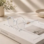 Women’s Clear Hexagonal Eyeglasses