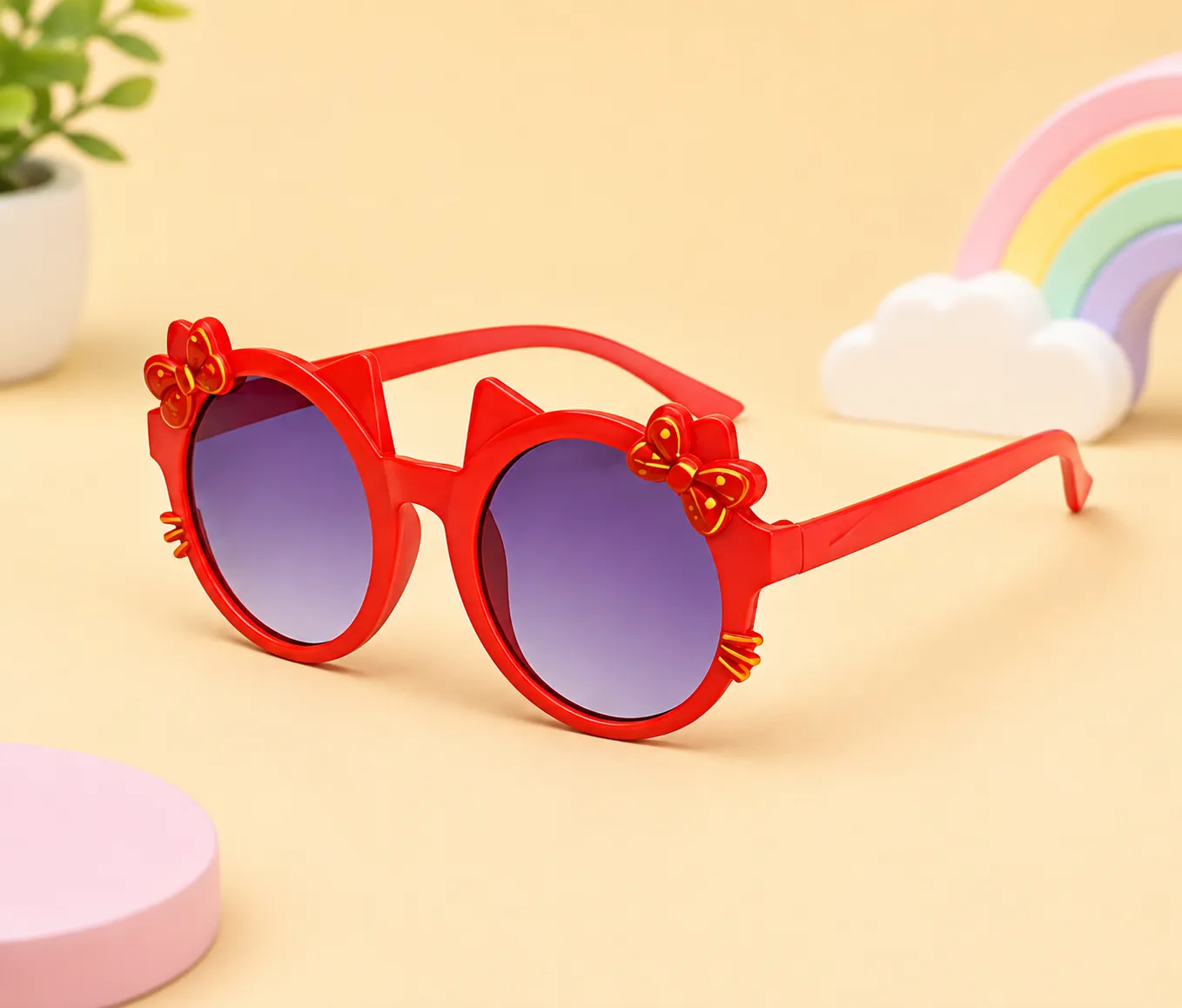 file_00000000d6f4821198f9de0099208516_converted Kids Cat Round Sunglasses - Image 1