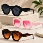 Women’s Chunky Geometric Sunglasses Combo